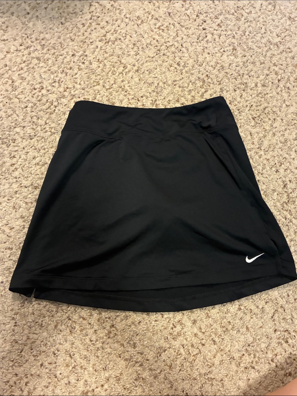Nike Black Athletic Skort with White Swoosh Accent